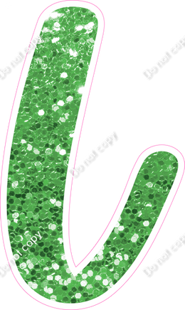 CU 23.5" Individuals - Lime Green Sparkle L