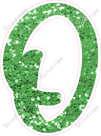 CU 23.5" Individuals - Lime Green Sparkle O