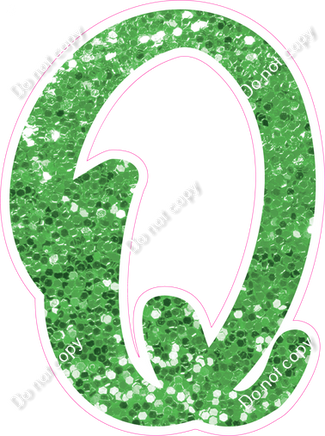 CU 23.5" Individuals - Lime Green Sparkle Q