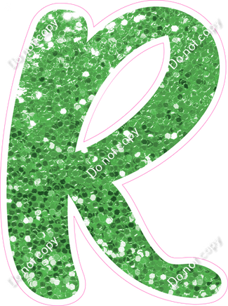 CU 23.5" Individuals - Lime Green Sparkle R