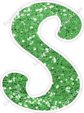 CU 23.5" Individuals - Lime Green Sparkle S