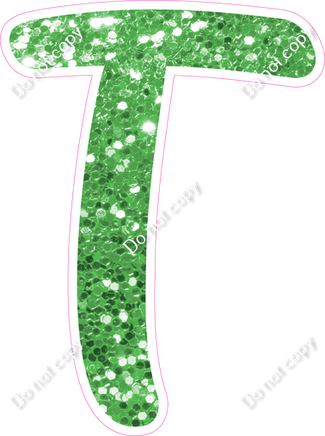 CU 23.5" Individuals - Lime Green Sparkle T