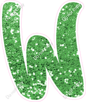 CU 23.5" Individuals - Lime Green Sparkle W