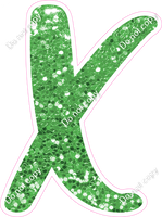 CU 23.5" Individuals - Lime Green Sparkle X