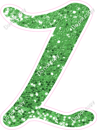 CU 23.5" Individuals - Lime Green Sparkle Z