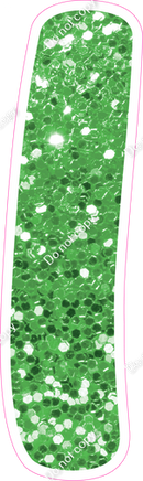 CU 23.5" Individuals - Lime Green Sparkle 1