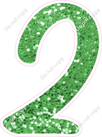 CU 23.5" Individuals - Lime Green Sparkle 2