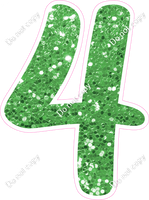 CU 23.5" Individuals - Lime Green Sparkle 4