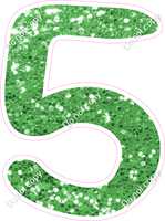 CU 23.5" Individuals - Lime Green Sparkle 5