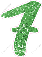 CU 23.5" Individuals - Lime Green Sparkle 7