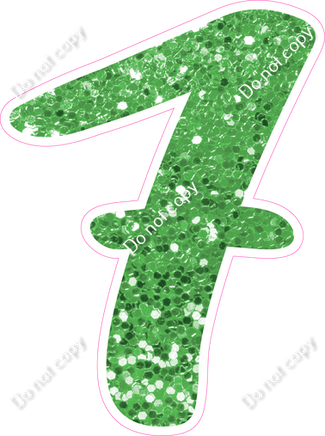 CU 23.5" Individuals - Lime Green Sparkle 7