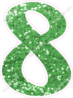 CU 23.5" Individuals - Lime Green Sparkle 8