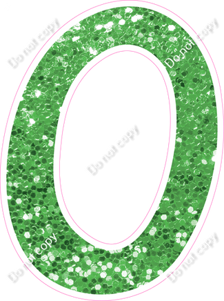 CU 23.5" Individuals - Lime Green Sparkle