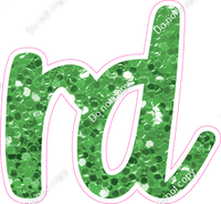 CU 23.5" Individuals - Lime Green Sparkle RD