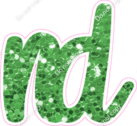 CU 23.5" Individuals - Lime Green Sparkle ND