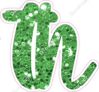 CU 23.5" Individuals - Lime Green Sparkle TH