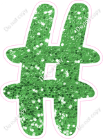 CU 23.5" Individuals - Lime Green Sparkle #