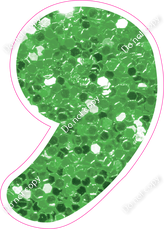 CU 23.5" Individuals - Lime Green Sparkle Apostrophe