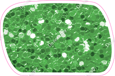 CU 23.5" Individuals - Lime Green Sparkle Dash