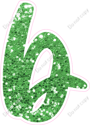 CU 23.5" Individuals - Lime Green Sparkle b