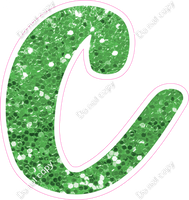 CU 23.5" Individuals - Lime Green Sparkle c