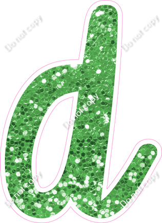 CU 23.5" Individuals - Lime Green Sparkle d