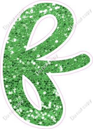 CU 23.5" Individuals - Lime Green Sparkle f