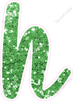 CU 23.5" Individuals - Lime Green Sparkle h