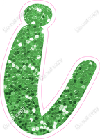 CU 23.5" Individuals - Lime Green Sparkle i