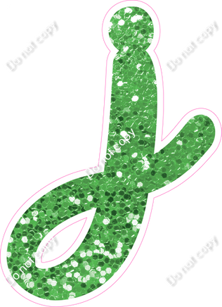 CU 23.5" Individuals - Lime Green Sparkle j