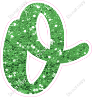 CU 23.5" Individuals - Lime Green Sparkle o