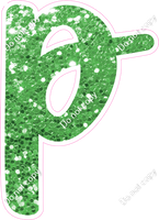 CU 23.5" Individuals - Lime Green Sparkle p