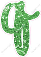 CU 23.5" Individuals - Lime Green Sparkle q