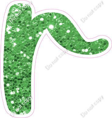 CU 23.5" Individuals - Lime Green Sparkle r