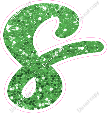 CU 23.5" Individuals - Lime Green Sparkle s