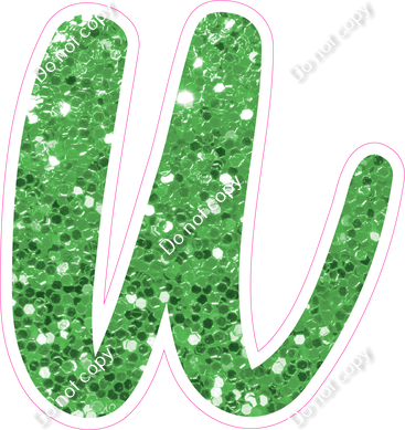 CU 23.5" Individuals - Lime Green Sparkle u