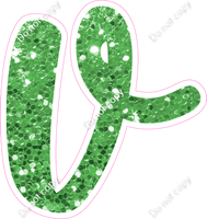 CU 23.5" Individuals - Lime Green Sparkle v