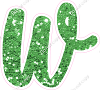 CU 23.5" Individuals - Lime Green Sparkle w