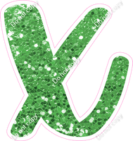 CU 23.5" Individuals - Lime Green Sparkle x