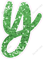 CU 23.5" Individuals - Lime Green Sparkle y