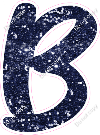 CU 23.5" Individuals - Navy Blue Sparkle B