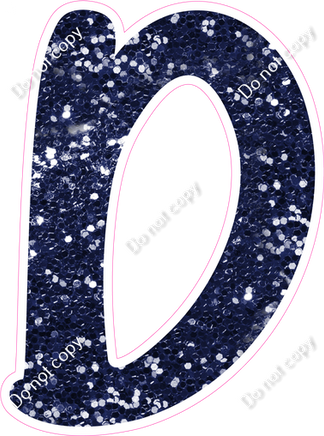 CU 23.5" Individuals - Navy Blue Sparkle D