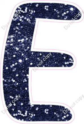 CU 23.5" Individuals - Navy Blue Sparkle E