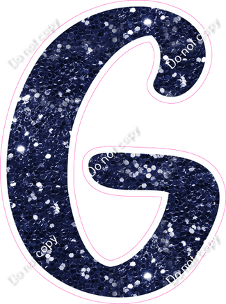 CU 23.5" Individuals - Navy Blue Sparkle G