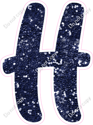 CU 23.5" Individuals - Navy Blue Sparkle H