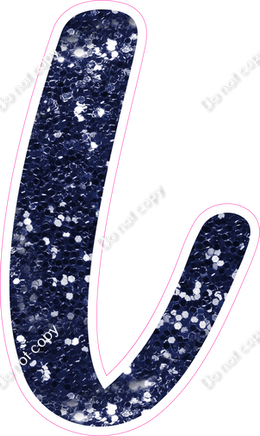 CU 23.5" Individuals - Navy Blue Sparkle L