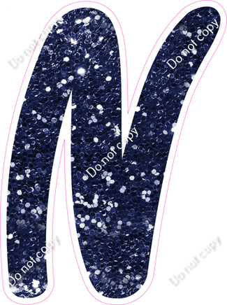 CU 23.5" Individuals - Navy Blue Sparkle N
