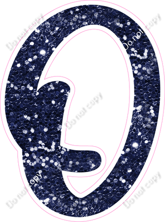 CU 23.5" Individuals - Navy Blue Sparkle O