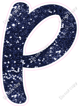 CU 23.5" Individuals - Navy Blue Sparkle P