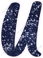 CU 23.5" Individuals - Navy Blue Sparkle U